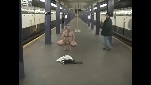 David manstreaker gets fucked bareback nude on NYC Subway