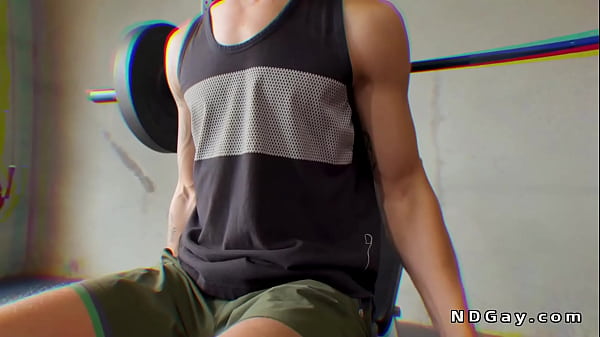 Gays met in gym anal fucking went back home