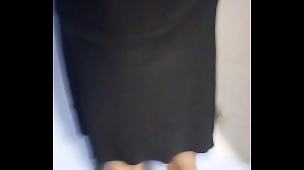 Sexy latina tm in heels taking ten inch dildo using the wall