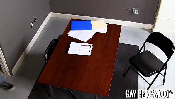 Tattooed officer Cliff Jensen rims and drills stud Dante Blaise