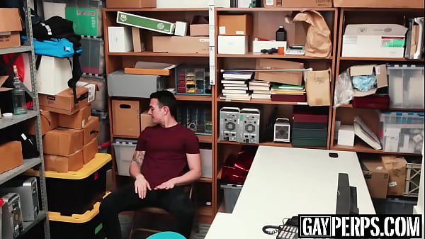 Tattooed perp paying for his crimes with his bare ass