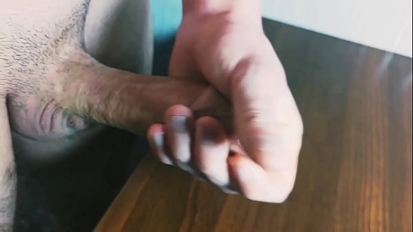 Intense jerking off of a big dick – Lots of lube – Moaning – AlexHuff