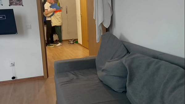 seduced a guy with a big dick into sex, cummed on a sweet twink