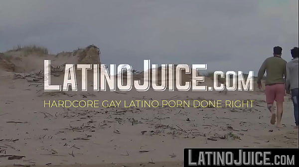LatinoJuice.com – Horny dudes Felix and Duno spend horny time on the beach by fucking each other