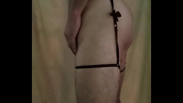 Muscle gay stocking lingerie mastirbation