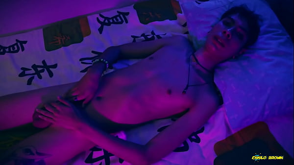 Magic C Jerking His Big Twink Cock Results In Lots Of Precum And Thick Cum Loads