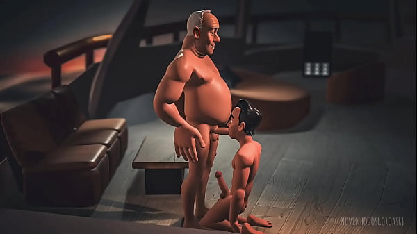 Mamando o velho na lancha