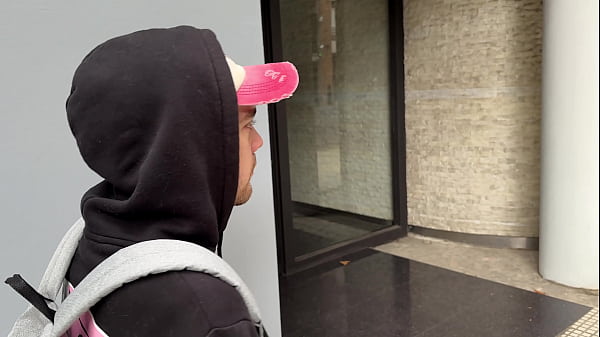 (4k) Ex-straight guy got fucked to orgasm in a McDonald’s bathroom