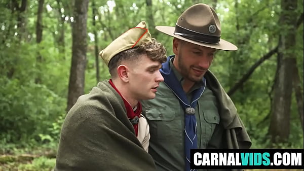 Chilly Autumn Campout Turns Steamy as Scoutmaster Starr Ignites a Passionate, Tent-Bound Hookup with Young Scout!