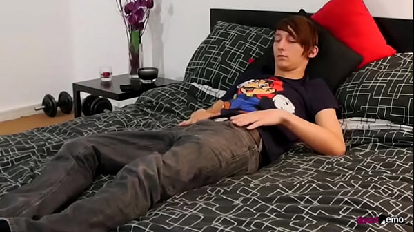 HomoEmo: Sexy Max Brown strips down and jerks his enormous cock