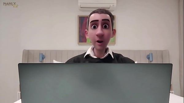 STEP GAY DAD – THE ONLINE OFFICE – CAUGHT JERKING DURING A ONLINE MEETING WITH MY BOSS!