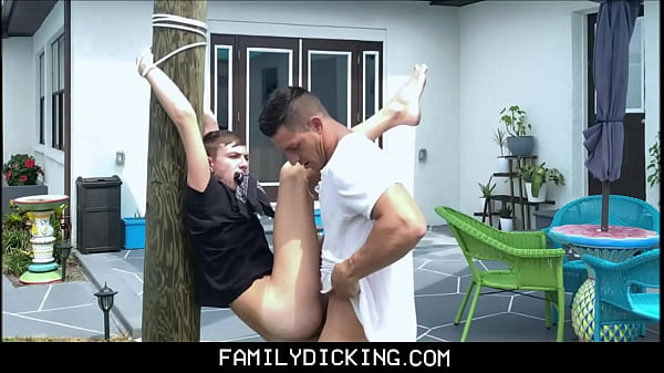 Twink Nephew Johnny Hunter Tied To Tree Fucked By Muscle Hunk Uncle