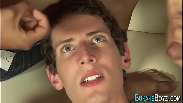 Gay twink gets bukkaked