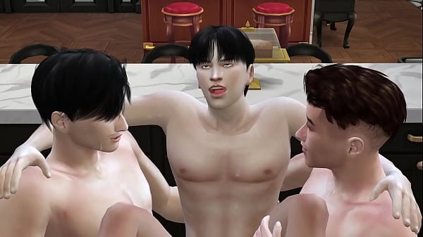 Hot Gay model group sex  part2